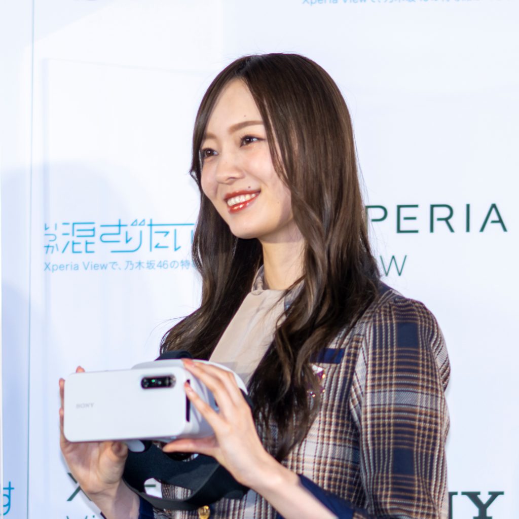 「Xperia View×乃木坂46 VRコンテンツ発表会」に出席した乃木坂46・梅澤美波