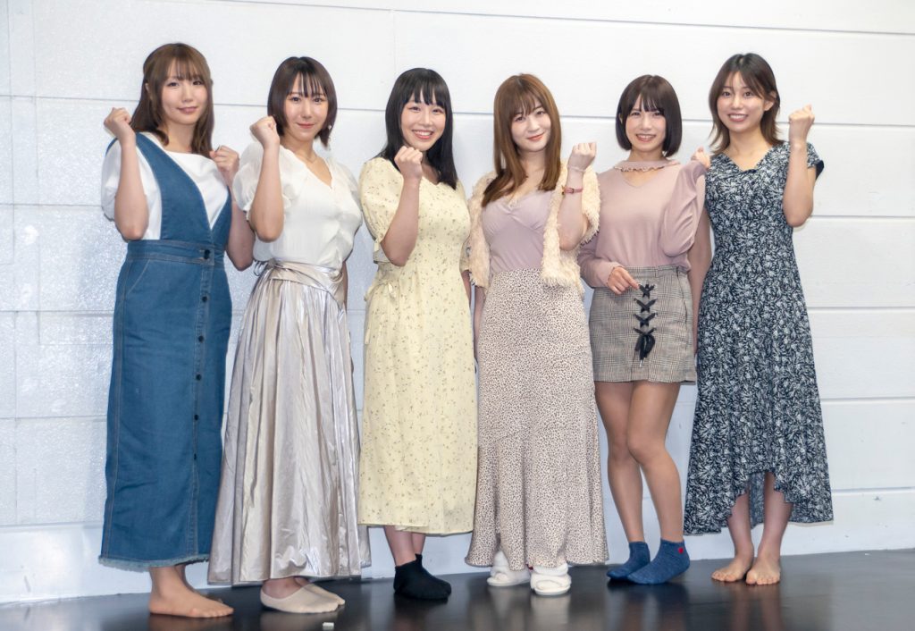 「Greif4」に出演する葉月愛梨、日向葵衣、愛萌なの、メイリ、村上りいな、凛咲子(写真左から)