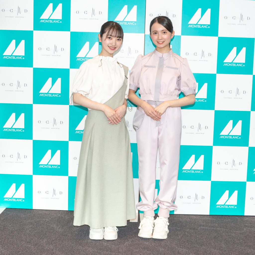 AKB48 17期研究生の山﨑空と水島美結が「住商モンブラン2023総合展示会」に出席