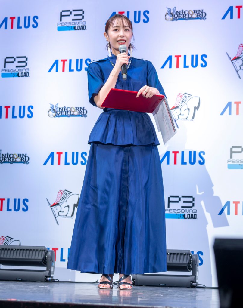 「ATLUS TGS2023 MEDIA BRIEFING」に出席した宇垣美里