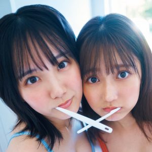 AKB48田口愛佳＆鈴木くるみ「週プレ」でペアグラビア披露