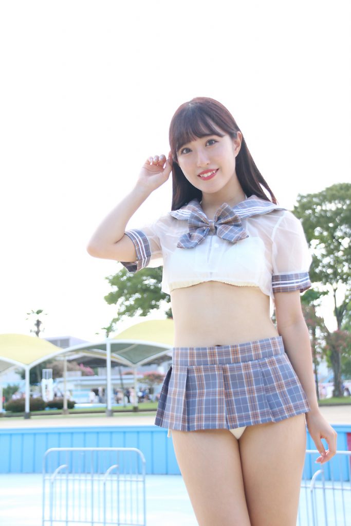アイドルグループ・えすれあるの汐咲玲亜が「近代麻雀水着祭2023」に出演した