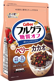 カルビー フルグラ 糖質オフ ベリー&カカオテイスト 600g×6袋