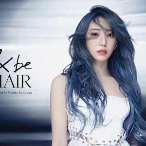 宮脇咲良がブルーのロングヘアで“美しく強い髪”を表現！ヘアケアライン「&be HAIR」のモデルに決定